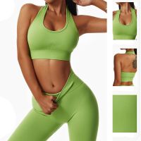 Yoga Sport Sets Fitness Sportwear Women 2 pieces Set Womens Tracksuit Sport Bra High Waist Leggings GYM Shorts Workout Clothes Protective Gear