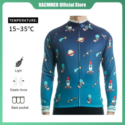 Racmmer Cycling Jersey MTB Jersey  Bicycle Team Cycling Shirt Men Long Sleeve Bike Wear Summer Premium Cycle Clothes