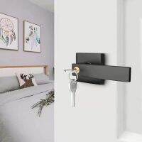 Aluminum Alloy Door Handle Lock Practical Triple Rod Door Knob Lock For Bathroom