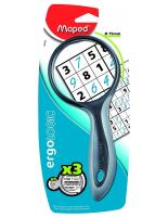 MAPED Ergologic Magnifying Glass แว่นขยาย เออโกโลจิก มาเพ็ต เส้นผ่านศูนย์กลาง 75 mm กำลังขยาย x3 #039300