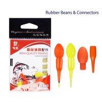 【YF】✠○✘  10PCS Fishing Float Rubber Beans Connectors Buoy Tail Conspicuous Color