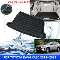 พรมสำหรับโตโยต้า RAV4 XA50 2020 2023 RAV4แผ่นหุ้มกันรอยฝาหน้าฝาหลังกระโปรงรถแผ่นรองกันเปื้อนกันน้ำอุปกรณ์ตกแต่งพรม