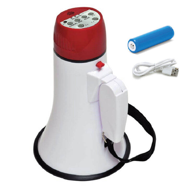 Rechargeable Portable Megaphone Foldable Handheld Loud Speaker with