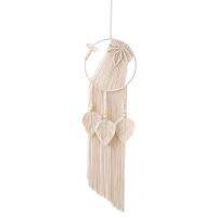 เครื่องประดับผ้าปูแต่งพู่ขอบ Macrame ที่ทำด้วยมือแขวนผนังสำหรับ Kado Ulang Tahun