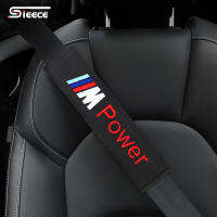 Sieece สำหรับ BMW M ที่หุ้มเข็มขัดนิรภัยรถยนต์ ที่หุ้มเข็มขัดนิรภัย ปลอกหุ้มเข็มขัดนิรภัย ฝ้าย ปลอกเข็มขัดนิรภัย ปลอกหุ้มสายเข็มขัดนิรภัย แต่งรถภายในรถยนต์ สำหรับ BMW G20 F30 M2 2 F10 X2 E90 X1 E46 E36 M6 E39 X3 E60 E30 1 520I 330I 6 7 730 220I