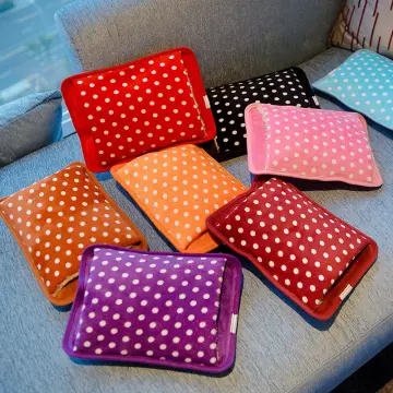 1*Random Color Cute Dot Pattern Winter Hand Warmer Electric Hot Water  Bottle Bag Rechargeable