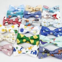 Cotton Mens Animal Bowtie Casual Shirts Bow tie For Men Women Bowknot Adults Bear Print Cartoon Bow Ties Cravats Cats Bowties Nails Screws Fasteners