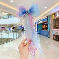 Childrens hairpin ided hair gradient streamer hair accessories