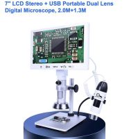 พร้อมส่ง กล้องจุลทรรศน์ดิจิตอล7" T07S-A 2.0M LCD Stereo USB Video Microscopio Digital Microscope