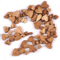 Mixed Size 100Pcs Heart Wood Decoration DIY Scrapbooking Art Wood Crafts Wedding Handicraft Accessories Party Decor 6-12mm m2217 Clips Pins Tacks