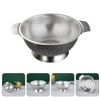 Rice Basin Drain Basket Small Mesh Strainer Metal Fine Bowl Pasta Water Filter Rinser Washing Sifter Stainless Steel Sink Mesh Covers