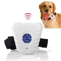 Adjustable Ultrasonic Anti Bark Collar Stop Barking for Small Dogs Training Device Clicker