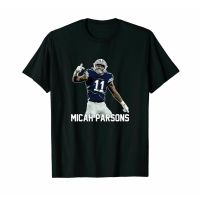 tshirtเสื้อยืดคอกลมฤดูร้อนเสื้อยืดผ้าฝ้าย คุณภาพสูง พิมพ์ลาย Dallas Cow Micah Parsons Nfl Football Team สําหรับผู้ชายSto  EJIV