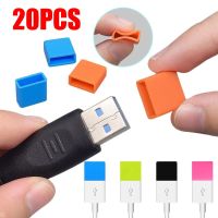 20/10/5/1PCS USB Male Silicone Protector Cap Dust Plug Charging Extension Transfer Data Cord Line Stopper Protective Cover