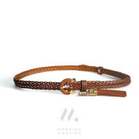 Morning Routine Wood Woven Belt เข็มขัดสาน เข็มขัดผู้หญิง