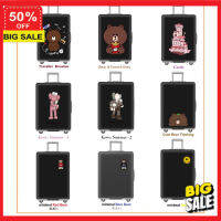 DDluggage ถุงคลุมกระเป๋าเดินทาง ผ้าคลุมกระเป๋าเดินทาง **Best price**  BLACK edition luggage cover suitcase cover ป้องกันรอย ทนทาน