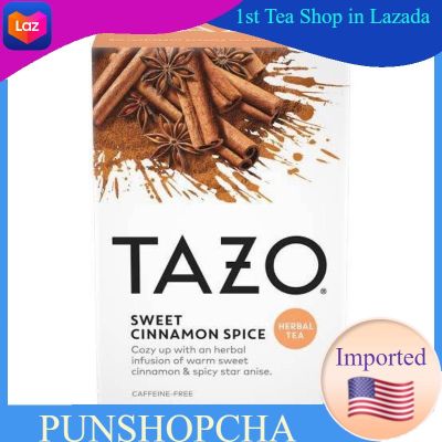 ชา Tazo Herbal Tea Sweet Cinnamon Spice 20Tea Bags​ ชาสมุนไพร​ ชาเพื่อสุขภาพ