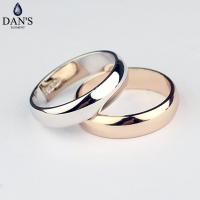 Dans Element Brand Real round Couple Gold Color Fashion Wedding Rings for healthy Top Fi-RG90696