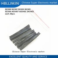 160pcs SMD Field-Effect Transistor Pack SI2300 SI2302 SI2303 SI2305 SI2306 AO3407 AO3401 2N7002 Each 20pcs Triode Kit WATTY Electronics