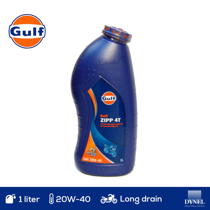 Gulf Zipp 4T 20W40 Long Drain Motorcycle Oil 1 Liter Lazada PH