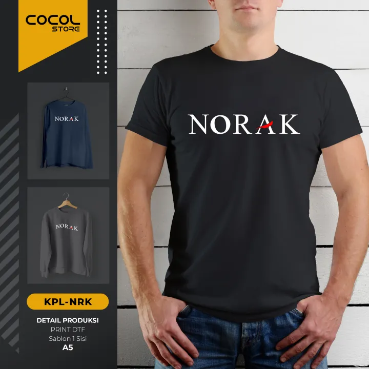 Kaos Plesetan Desain Norak | Lazada Indonesia