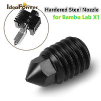 หัวฉีดสำหรับ Bambu Lab X1 1.75มม. PLA 3D ABS เครื่องพิมพ์อุปกรณ์เสริม0.2 0.4 0.6มม. เหล็กชุบแข็ง Bambu Lab X1หัวฉีดคาร์บอน