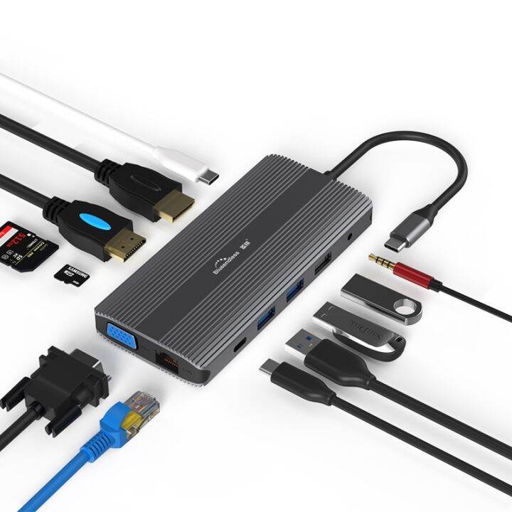 ยูเอสบีฮับยูเอสบี-c-หัวแปลงสัญญาณ-hdmi-type-c-เครื่องอ่านการ์ดตัวแยก-usb-ปลั๊กตัวแปลง-usb-c-แท่นที่ตั้งมือถือสำหรับเดสก์ท็อปอุปกรณ์เสริมสำหรับ-pc