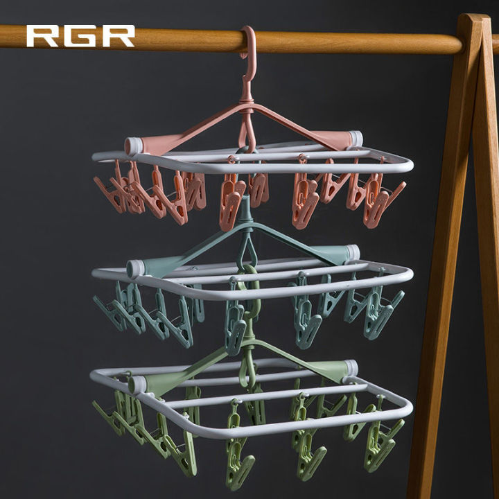 clip-hanger-clothespin-drying-rack-student-dormitory-clothespin-folding-drying-socks-hanger-multi-clip-underwear-socks-rack