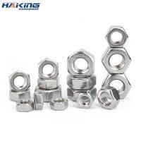 ☇⊕ 10pcs/lot 304 Stainless Steel Hex Hexagon Nuts DIN555 M2 M2.5 M3 M3.5 M4 M5 M6 M8 M10