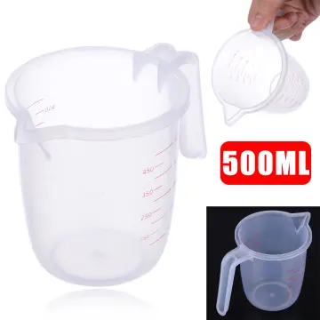 Measuring Cup 250/500ml Premium Clear Graduated Glass MilMeask