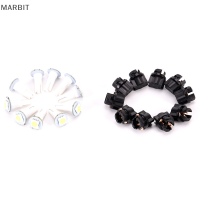 MARBIT 10pcs T5 5050แผงเครื่องมือ LED คลัสเตอร์ Dash Light bulb Twist SOCKET