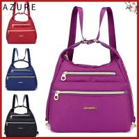 AZURE 3in1 กระเป๋าสะพายไหล่เดียว กันน้ำกันน้ำได้ ไนลอนทำจากไนลอน กระเป๋า Crossbody แฟชั่นสำหรับผู้หญิง จุได้มาก กระเป๋าเป้สะพายหลังเดินทาง ผู้หญิง gilrs