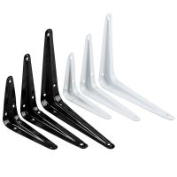 1pcs Triangular bracket support than the shelf on the wall hanging fixed shelf support L-shaped black and white mounting bracket