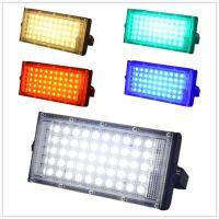 【LZ】℡  Lâmpada de rua LED Power Floodlight holofote impermeável branco fresco vermelho verde luz Blue Spot iluminação de paisagem RGB 220V 240V IP65