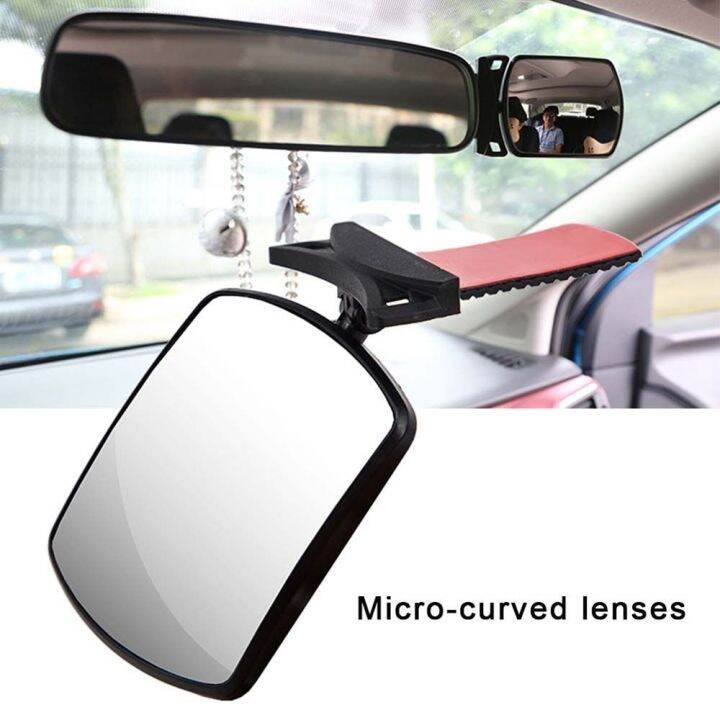 Child rear view outlet mirror attachment