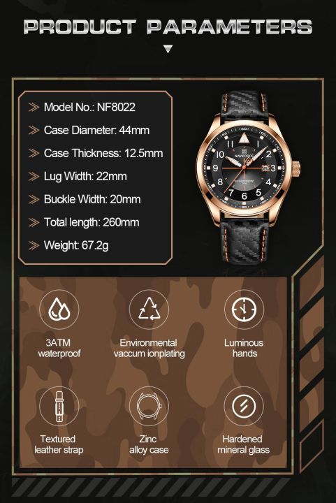 a-decent035-naviforce-2022นาฬิกาข้อมือแฟชั่นใหม่เอี่ยมสำหรับ-menluminous-sportclock-relojes-hombre