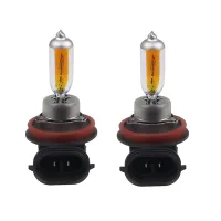 2Pcs1คู่ H11 55W ไฟหน้าฮาโลเจน12V 2300K Super Bright สีเหลืองฮาโลเจนหมอกหลอดไฟสำหรับ Audi BMW Toyota Volkswagen