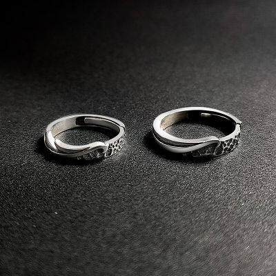 [COD] การออกแบบดั้งเดิม Fengqiuhuang แหวนคู่หญิงชาย s925 แหวนเงินแท้รุ่นคู่รักสไตล์จีนโบราณสำหรับแฟน