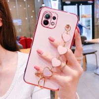 【Enjoy electronic】 Love Heart Bracelet Phone Case For Vivo Y76 Y76S Y75 Y55 Y33S 5G Y32 Y21 Y21S Y73 Y15S Y15A T1 V23 V21 V21E V23E X60 Pro Cover