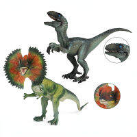 OozDec Angka Dinosaur Berkualiti Tinggi Jurassic Dilophosaurus Velociraptor โมเดลจำลอง Haiwan Pejal Mainan Besar