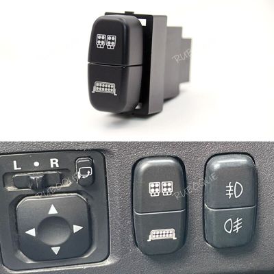 ไฟตัดหมอก LED สวิตช์กุญแจคู่สำหรับรถยนต์1ชิ้น,ไฟสปอตไลท์สวิทช์ไฟหน้าปุ่มสำหรับ Mitsubishi ASX Lancerex Pajero V73 V97 V93
