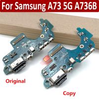 ต้นฉบับสําหรับ Samsung Galaxy A73 5G A736B USB Port Charger Dock Plug Connector Charging Board Flex Microphone Board การชาร์จอย่างรวดเร็ว