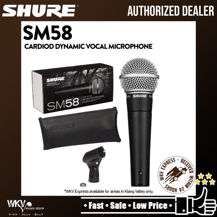 Shure SM58LC Handheld Dynamic Vocal Microphone Includes Stand Adapter
