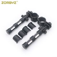 ZORBYZ  1" ~ 1-1/4" Aluminum Highway Crash Bar Clamps Engine Guard Foot pegs Footpeg Mounts Kit For Honda Harley Motorcycle Pedals