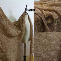 50*170ซม. อุณหภูมิสูงพับเสื้อผ้าผ้า Feather รูปแบบ Bump Shape พิมพ์ Crepe Texture Design ผ้า DIY