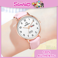 นาฬิกา Sanrio Hello Kitty ของแท้100% สำหรับเด็กผู้หญิงกันน้ำแฟชั่นนาฬิกาควอตซ์กันรอยขีดข่วนนาฬิกาข้อมือน่ารักสำหรับเด็กนาฬิกาของขวัญวันเกิดเฮลโลคิตตี้2108