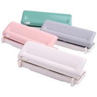 【CC】 Adjustable 6-Hole Paper Punch Handheld Hole Puncher for A5 A6 A7 Notebook Scrapbook Diary Binding Office Supplies