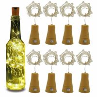 【CW】 1M/2M Powered Wine Bottle Outdoor Garland Lights Shaped Wire String