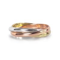 LAVERA Diamond -  White, Pink and Yellow Gold Ring  แหวนทอง 3 กษัตริย์ ทองขาว ทองชมพู และทองคำ