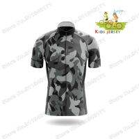 Kids Cycling Jersey Set 2021 Grey Boys Short Sleeve Summer Cycling Clothing MTB Ropa Ciclismo Child Wear Sports Suit